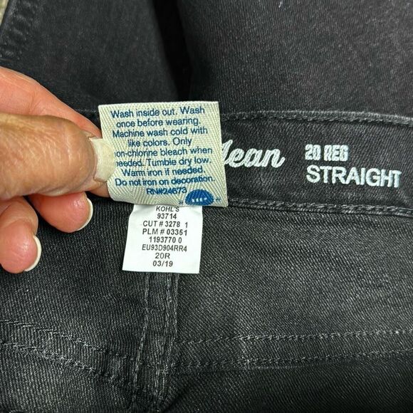 Urban Pipeline Boys Black Ultimate Straight Leg Jean Size 20 - Picture 6 of 6